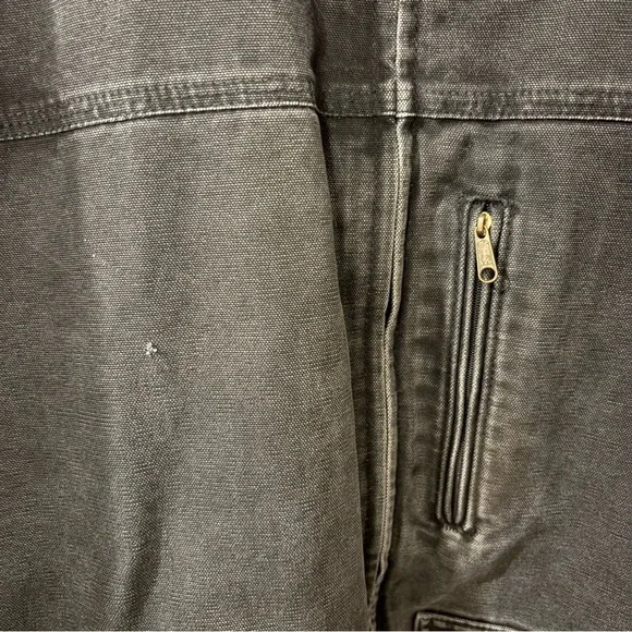 Vintage Carhartt jacket Black Work Jacket Sherpa lined RN #14806 C61 XL - Picture 5 of 9